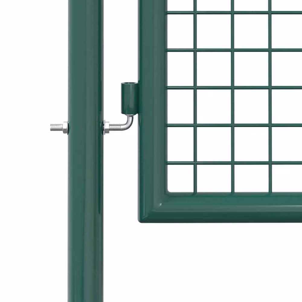 Berkfield Home Green Steel Swing Fence Gate W/H: 100 x 125 cm – 3