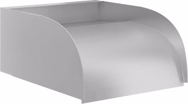 Berkfield Home Waterfall Stainless Steel Sink in Silver, W/D/H: 30 x 34 x 14 cm