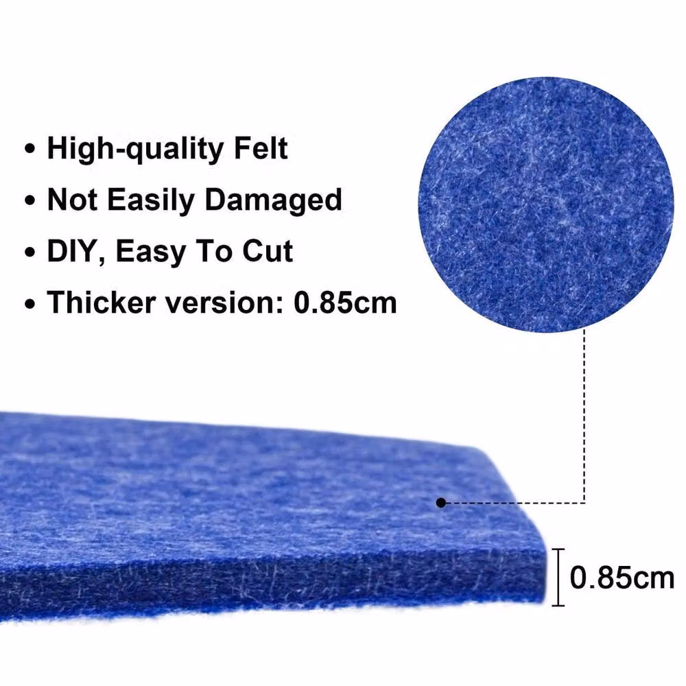 EONLION 8 Pack Blue Felt Hexagon Geometric Wall Bulletin Boards – 4