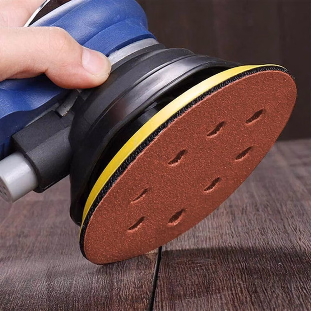 SPETLEK 150-Piece 8-Hole Orbital Sander Sanding Discs for Wood and Metal, Brown – 6