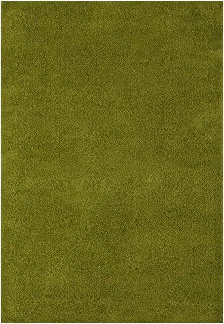 Myshaggy Collection Green Rectangular Polypropylene Rug W: 60 cm, L: 110 cm