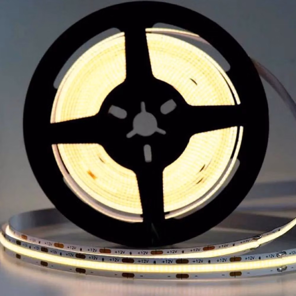 ENER-J 12V COB LED Strip Lights in Warm White, 3000K, 300 LEDs/M, 10W/M, 1100lm/M, CRI 90-92 – 2