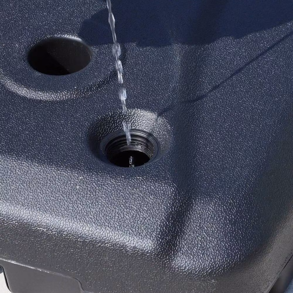SPETLEK Black Plastic Parasol Base Weights for Banana Cantilever Parasols – 5