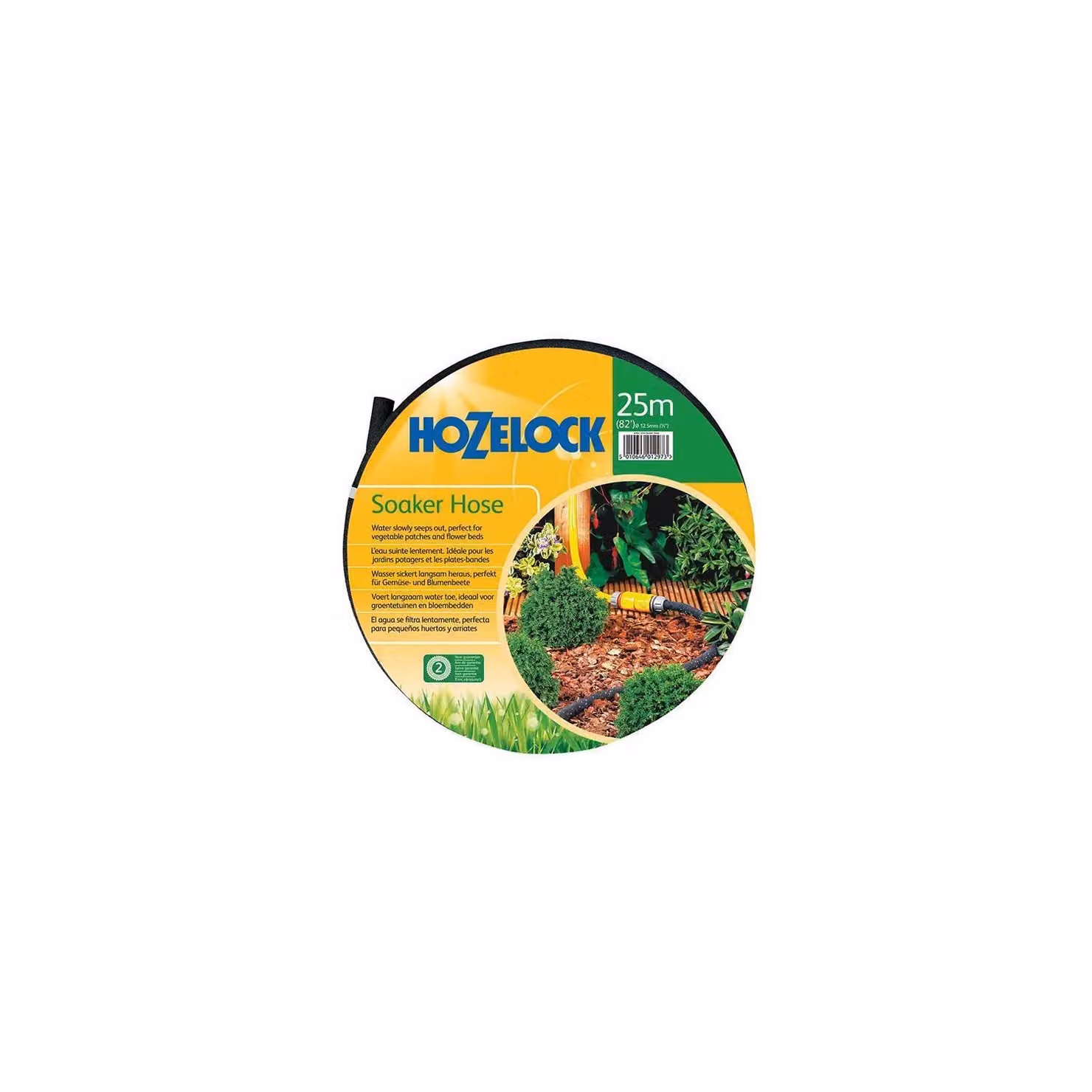 Hozelock Yellow Porous Soaker Hose, 25m, 1/2 inch Diameter – 2