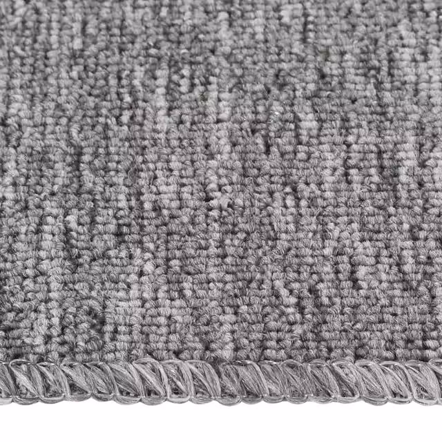 Berkfield Home Anti Slip Decorative Stair Mats, 15 Pack, Grey, W: 75 cm x D: 20 cm – 1