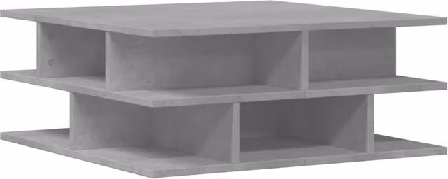 Berkfield Home Modern Square Coffee Table in Concrete Grey, W/D/H: 70 x 70 x 29 cm – 1