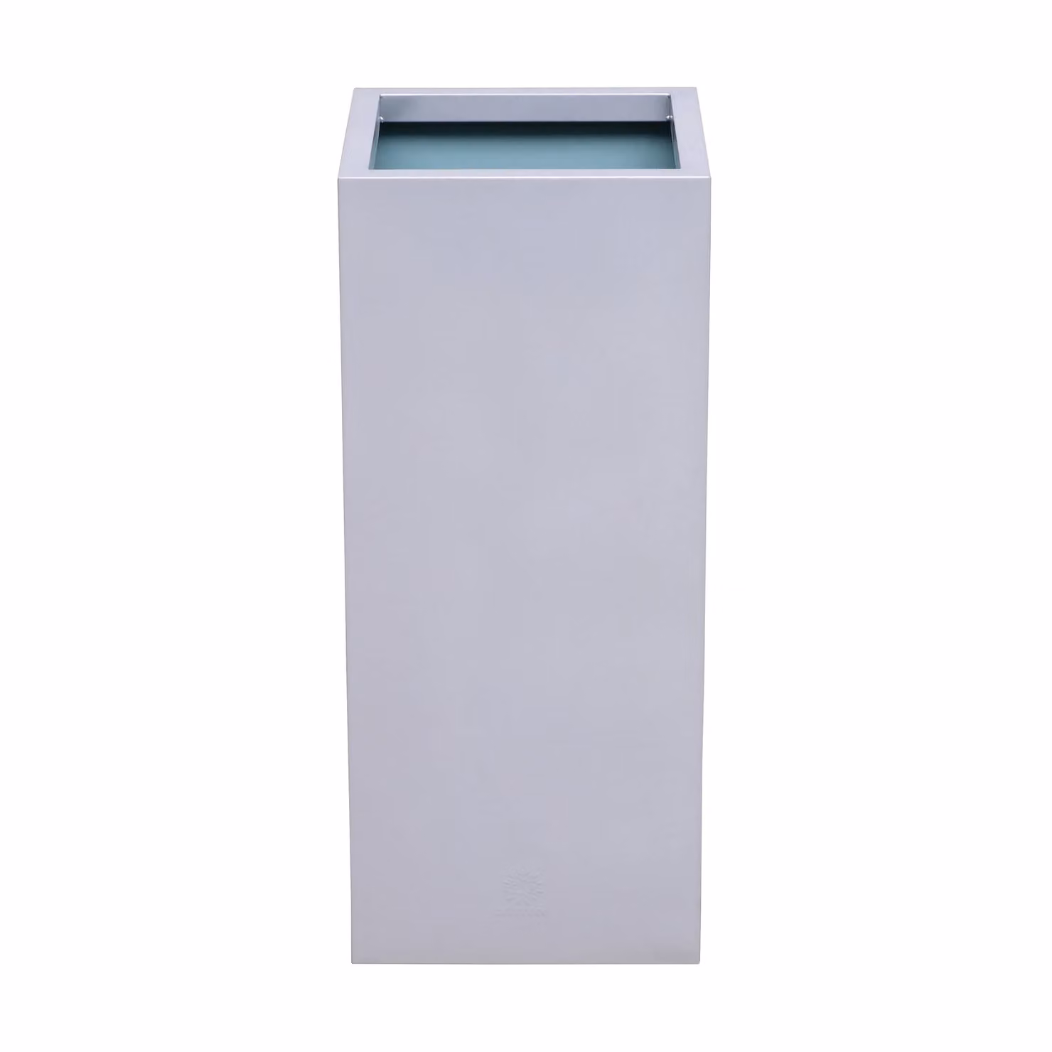 Primrose Galvanised Steel Tall Rectangular Cube Planter in Silver H: 75 cm, W: 32 cm – 2
