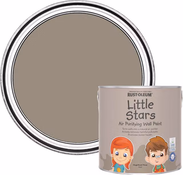 Rust-Oleum Little Stars Air-Purifying Wall Paint in Gingerbread House, Brown, 2.5 l