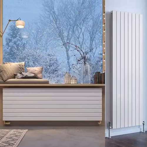 Terma White Steel Double Panel Wall Mounted Radiator H 180 x W 58.8 cm
