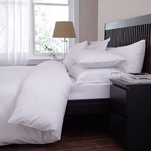 Charlotte Thomas Sestina 100% Cotton Percale Bolster Pillow Case, White, W: 90 cm, H: 50 cm – 2