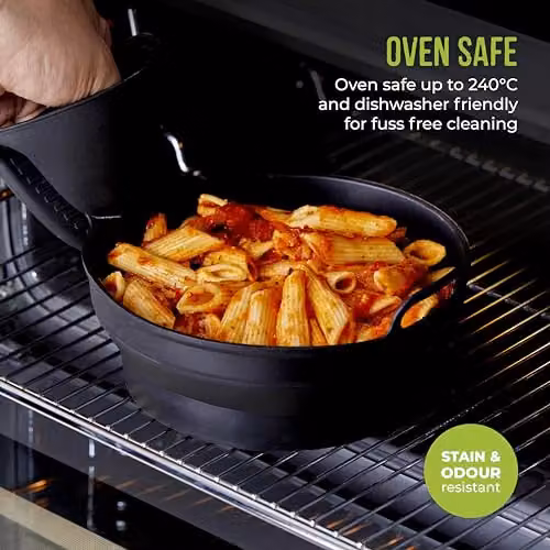 Tower Round Silicone Air Fryer Trays, 2-Piece Black Non-Stick Reusable Liners, T843090 – 6