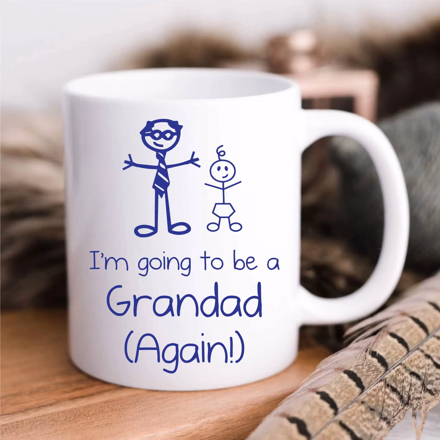 60 Second Makeover Limited I'm Going to Be a Grandad Again Ceramic Mug in White – 2
