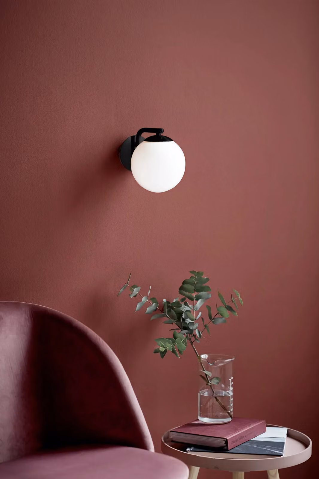 Nordlux Grant Modern Wall Light in Black and Brass with Glass Dome and E14 Socket – 2