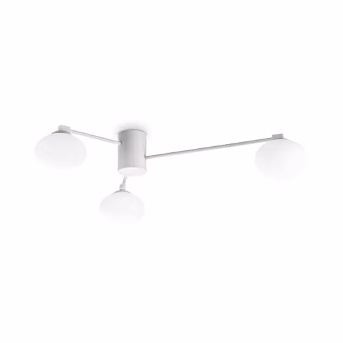 Netlighting Hermes 3 Light 90cm Globe Ceiling Light in White
