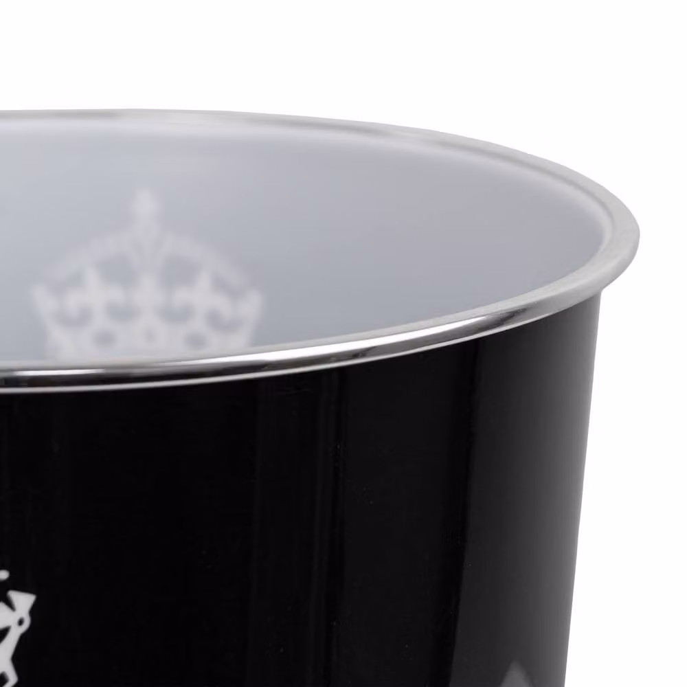 JVL Onyx Round Waste Bin, 7L, Black – 2