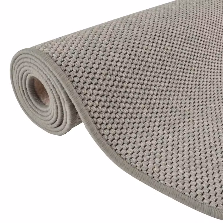 Berkfield Home Sisal Look Carpet Runner in Silver, W: 80 cm, L: 300 cm