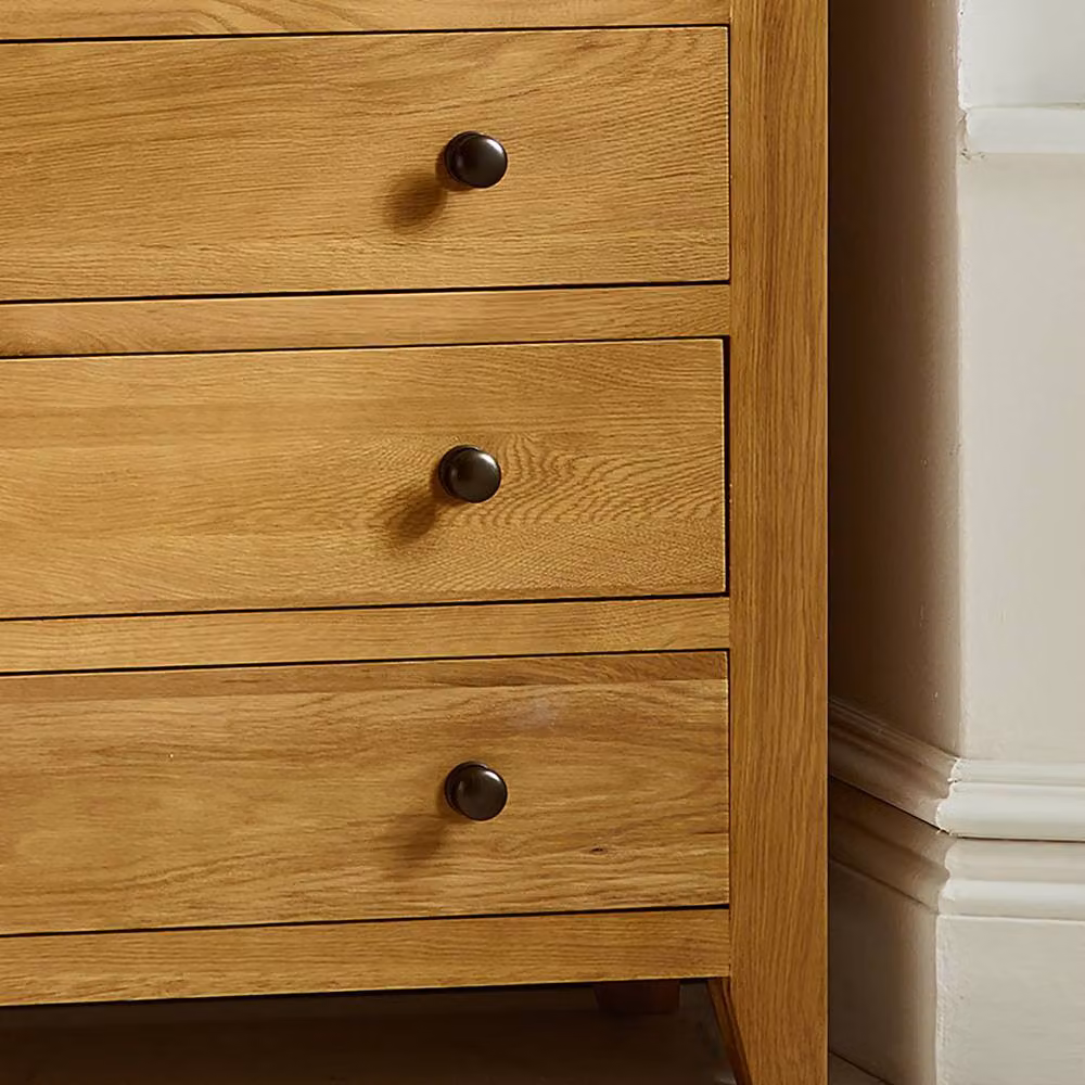 Cheshire Kingsley 4 + 2 Drawer Chest in Brown Oak – 4