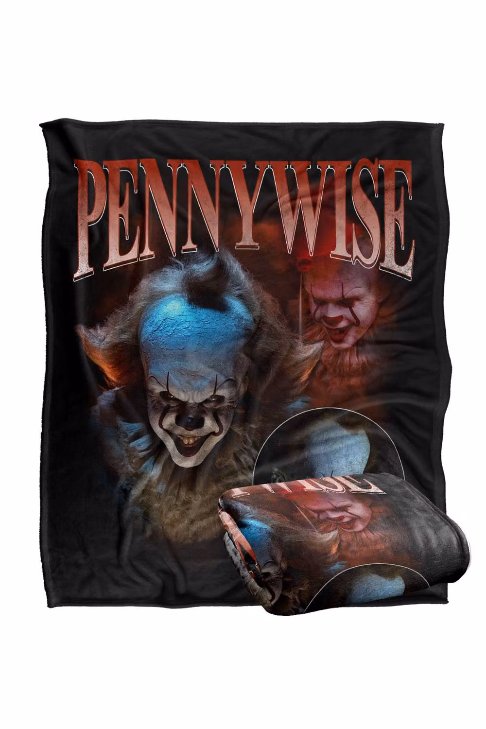 LOGOVISION It 2017 Pennywise Bootleg Super Soft Silky Touch Fleece Throw Blanket, Multicolour, W: 127 cm x D: 152.4 cm – 7