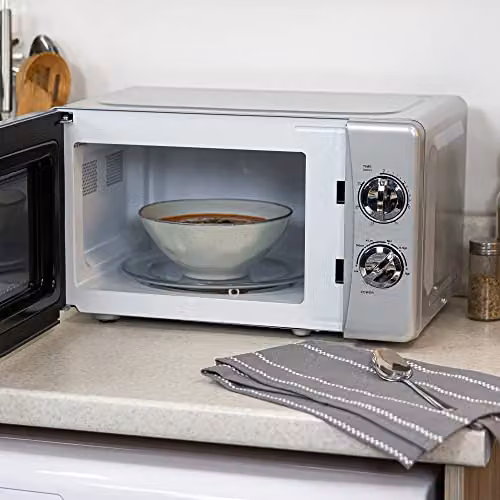 Russell Hobbs RHMM701S 17L 700W Silver Solo Manual Countertop Microwave – 3