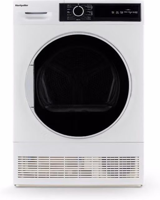 Montpellier MTDC8SDW White 8kg Condenser Tumble Dryer - B Energy Rating – 1
