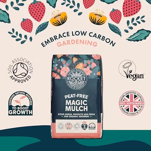 RocketGro Organic Magic Mulch 50 l Chemical-Free Natural Garden Mulch and Organic Fertilizer with Microbes and Nutrients – 2