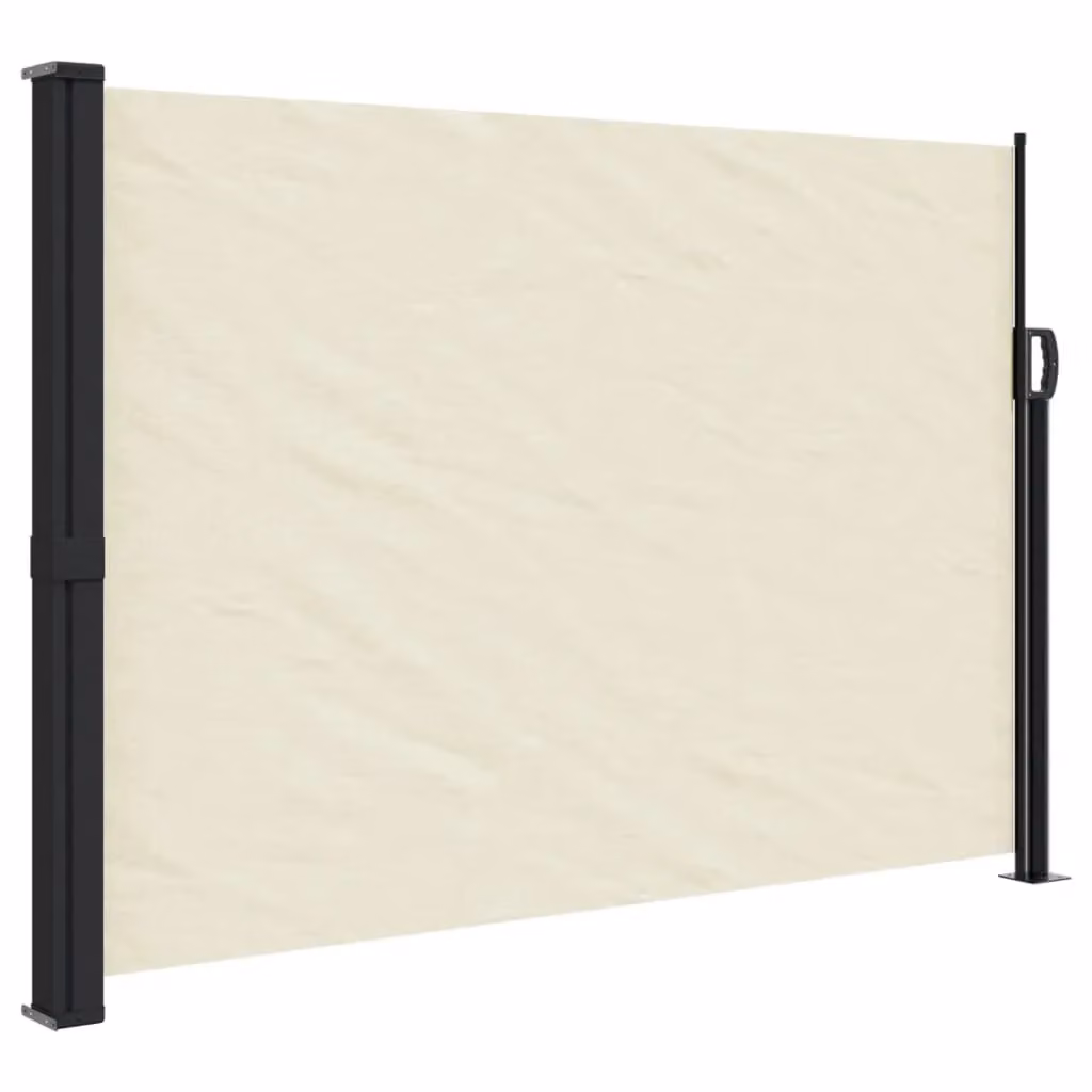 Berkfield Home Retractable Side Awning in Cream Polyester, W/H: 600 x 140 cm – 2