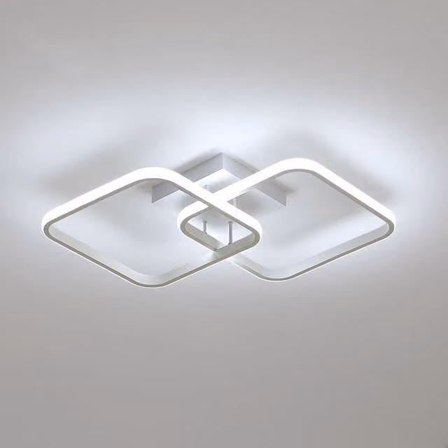 Pheashine Modern LED Ceiling Light, Cool White 6500K, 64 cm Length