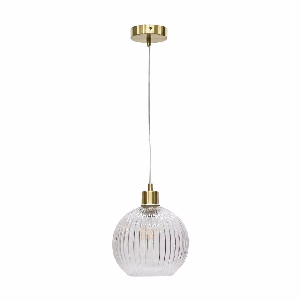 First Choice Lighting Carss Satin Brass Ceiling Pendant Flex Kit in Gold – 1