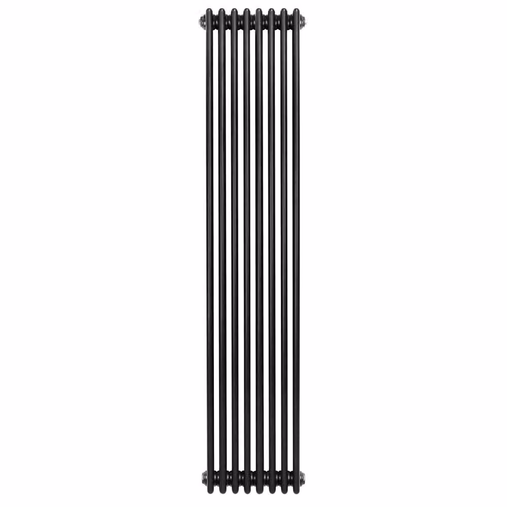 Monstershop Traditional 4 Column Steel Radiator in Black, H 180 cm x W 38 cm – 2
