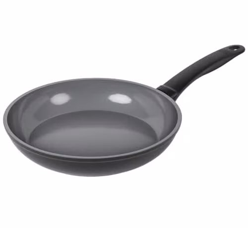 Kuhn Rikon Grey Ceramic Frying Pan, 28cm, Made from 100% Recycled Aluminium with Non-PFAS Coating, Suitable for Induction, Oven and Dishwasher Safe