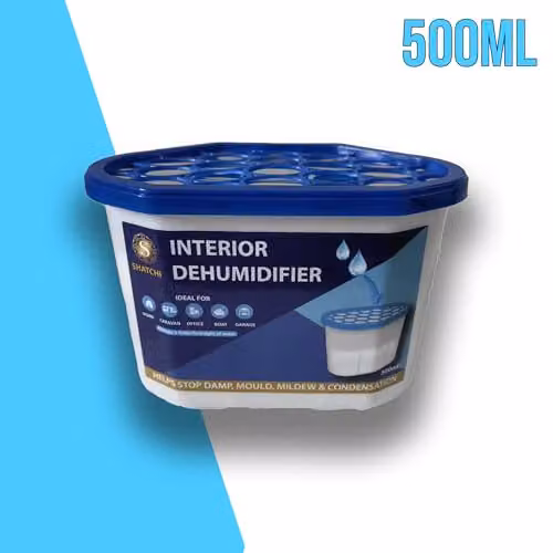 Shatchi Moisture Absorber Dehumidifier Tubs, 320 ml, Pack of 30, Blue and White – 5