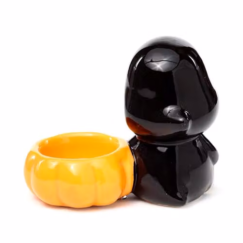 Puckator Ceramic Skull Boy Tea Light Candle Holder in Black – 3