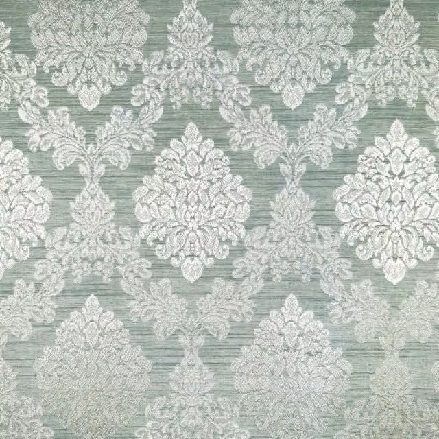 Terrys Downton Classic Floral Cotton Fabric in Duckegg Blue and Green