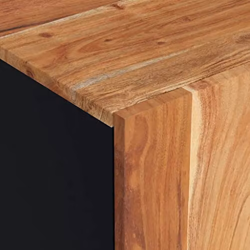vidaXL Industrial TV Cabinet in Brown and Multicolour, Made of Reclaimed and Engineered Wood with Metal, W/D/H: 105 x 33.5 x 46 cm – 5