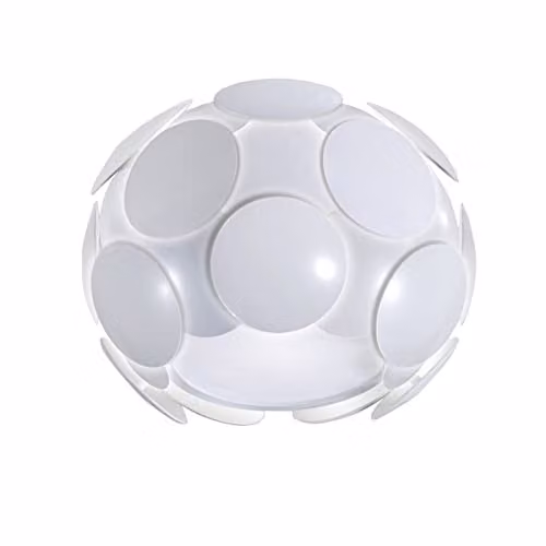 Netlighting Santina Modern 1 Light Wall Lamp, White, E27