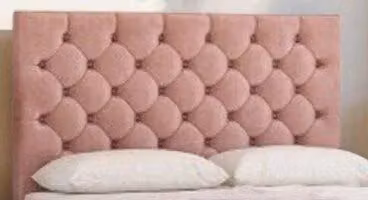 Knight Sleep Athens Plush Super King Bed Set in Pink with Hybrid Mattress, 2 Drawers and 24 inch Headboard, W/D/H: 200 x 200 cm – 2