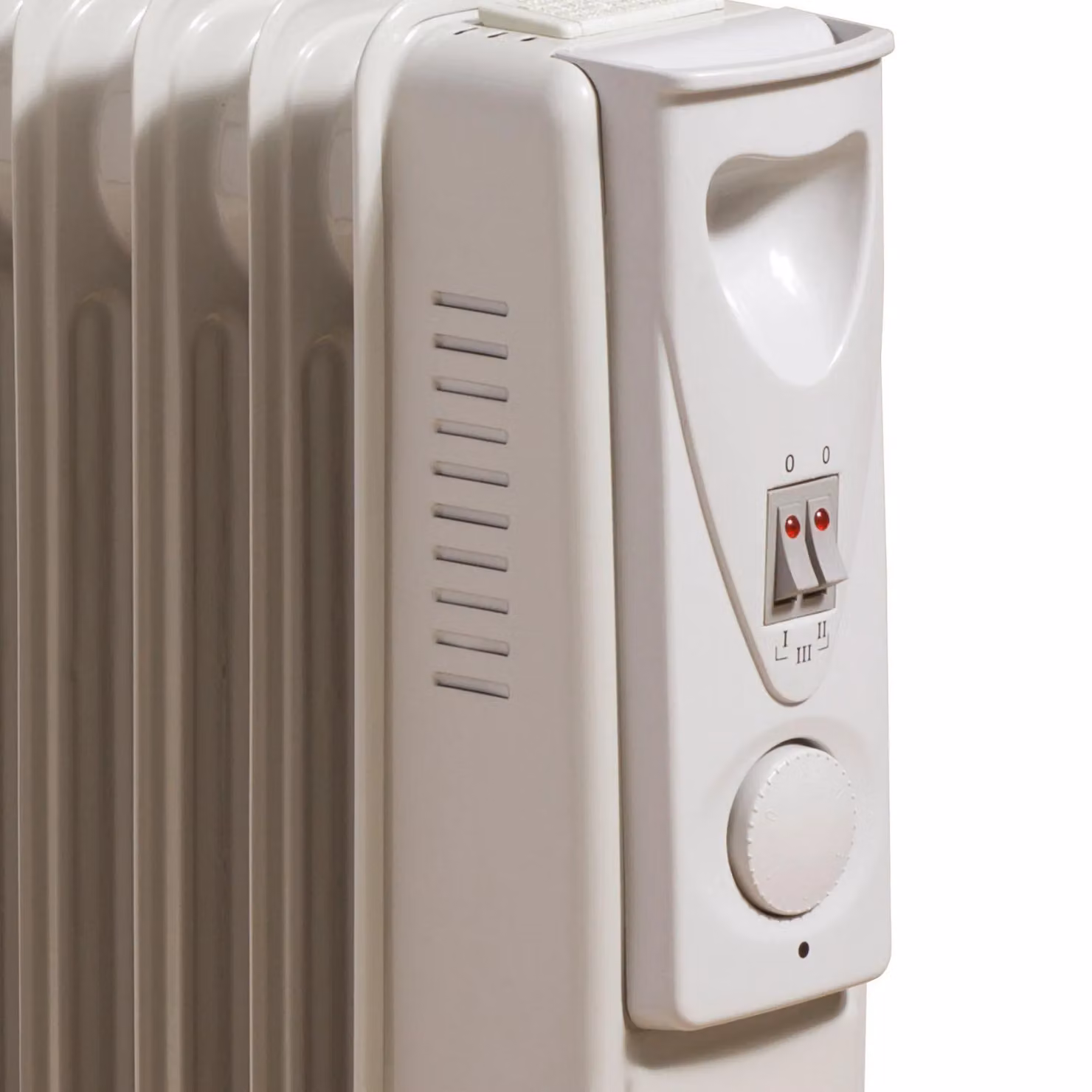 Daewoo 1500W 7 Fin Oil Filled Radiator with Thermostat and Safety Protection, White – 4