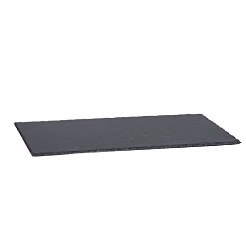Argon Tableware Rectangular Slate Table Runner in Grey or Black, W: 50 cm, D: 25 cm – 1