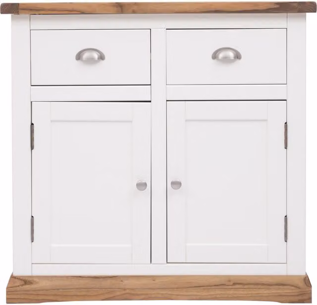 Cabinet Bits Tropea White 2 Door 2 Drawer Sideboard in MDF and Wood