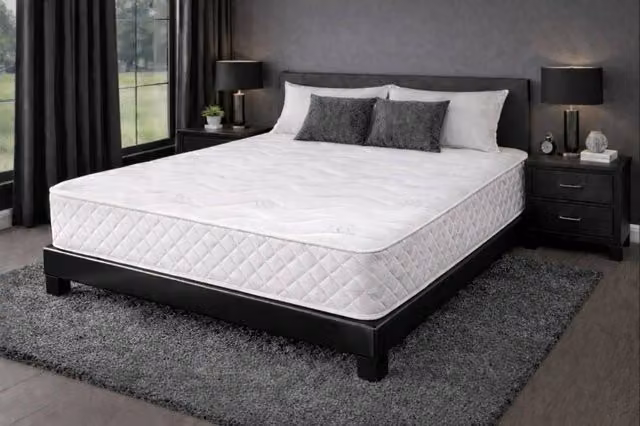 Chester & Oakley Small Single Hybrid Memory Foam Open Coil Mattress in White