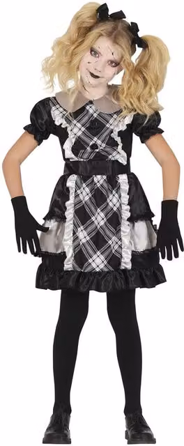 Fiestas Guirca Girls Porcelain Doll Costume in Black