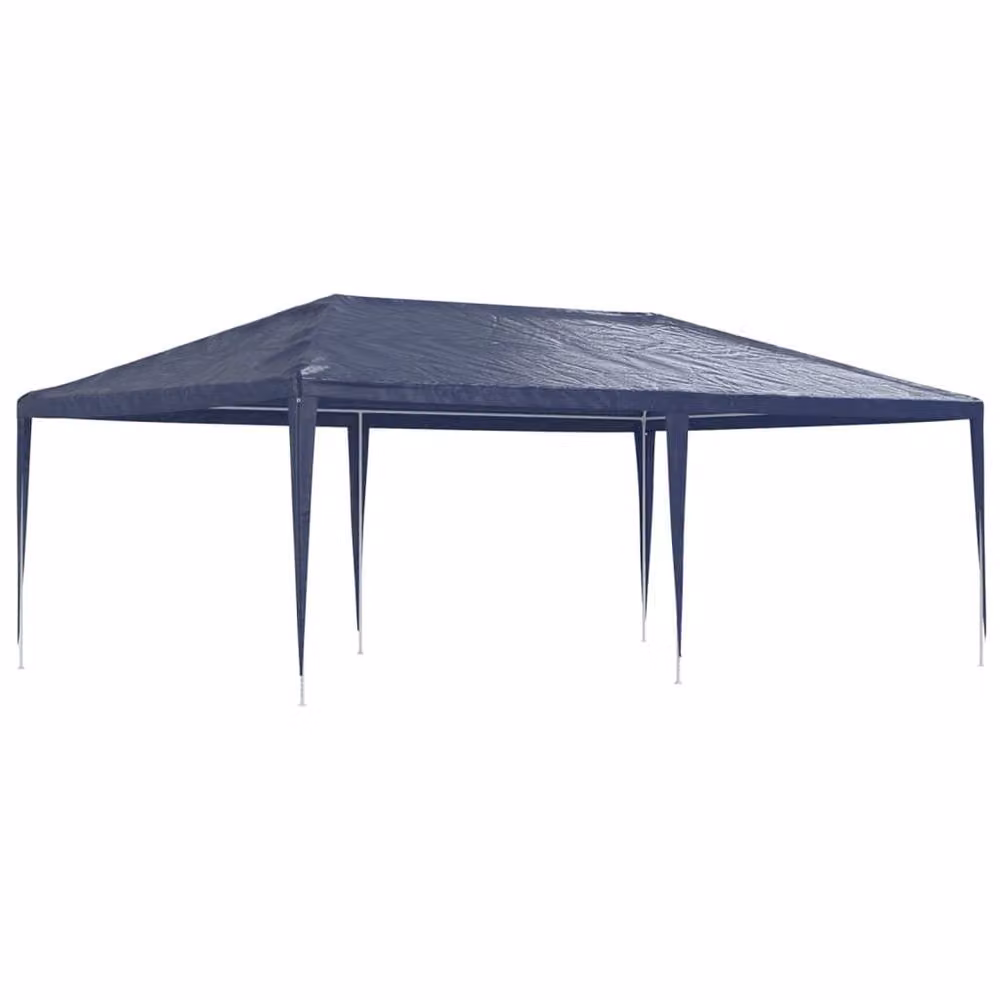 Berkfield Home Party Tent in Blue, W: 6 m, D: 4 m, H: 2.7 m – 3