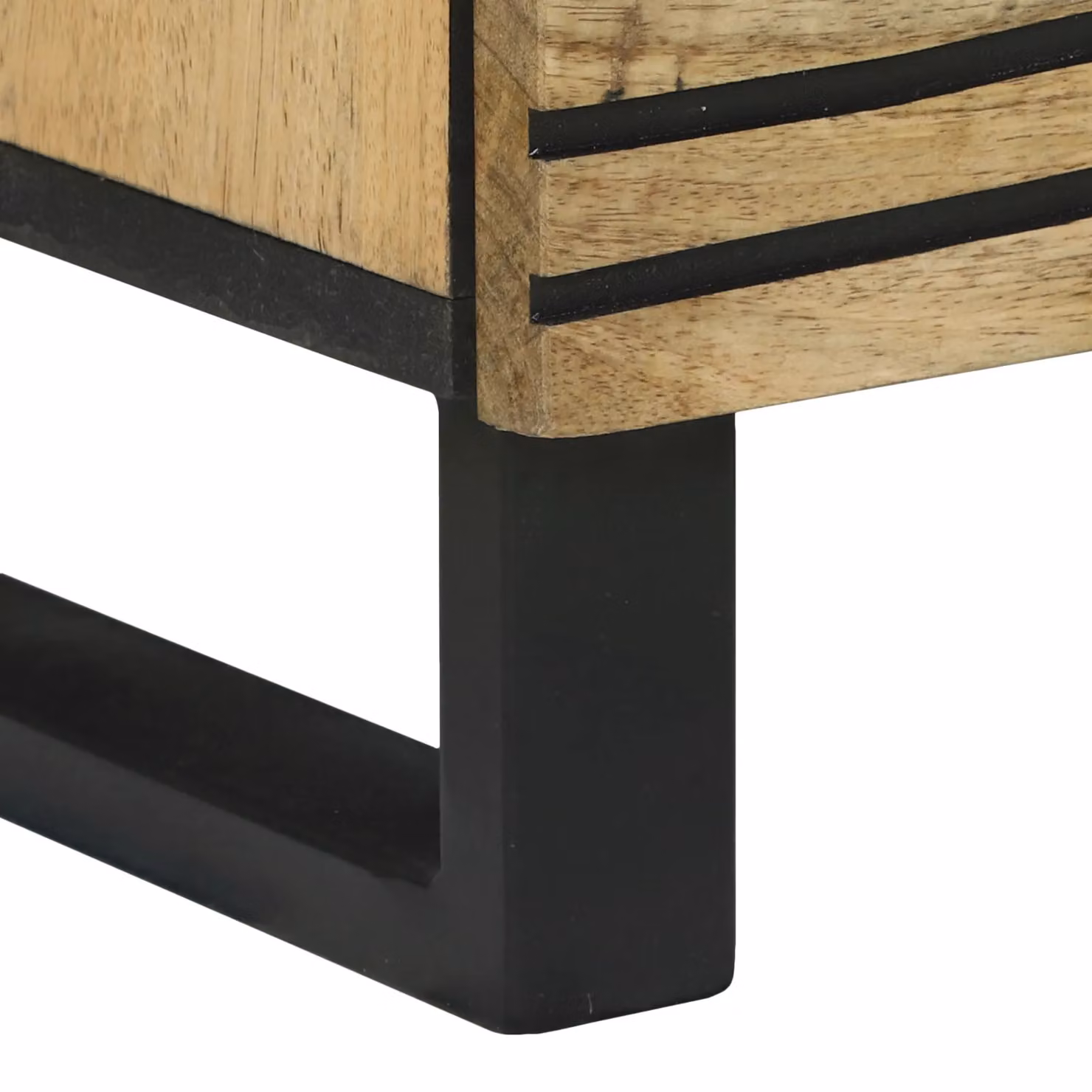 Berkfield Home Modern Sideboard in Brown, Mango and MDF Wood, W/D/H: 40 x 33.5 x 75 cm – 7