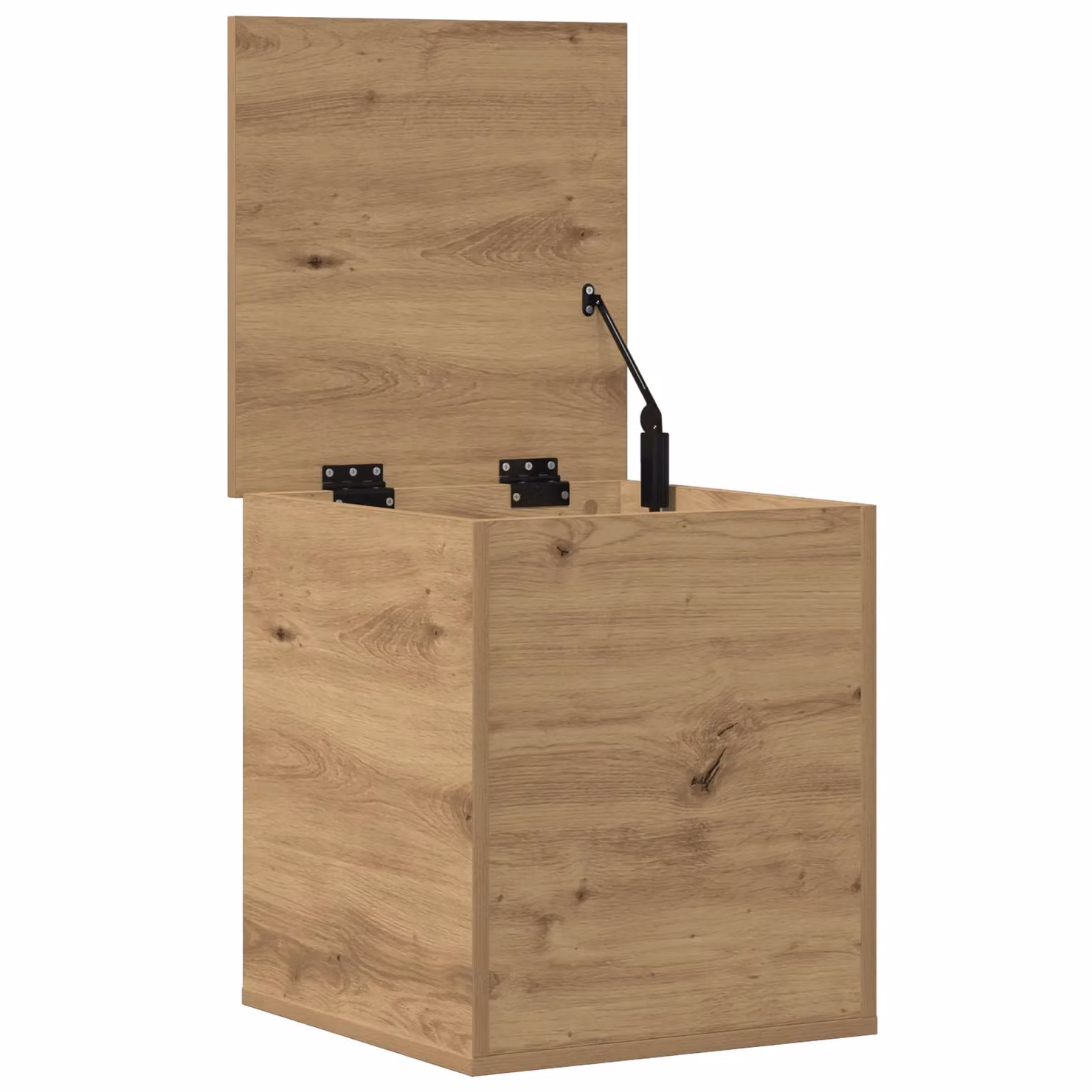 Berkfield Home Artisan Oak Storage Box in Brown, W/D/H: 40 x 42 x 46 cm – 2