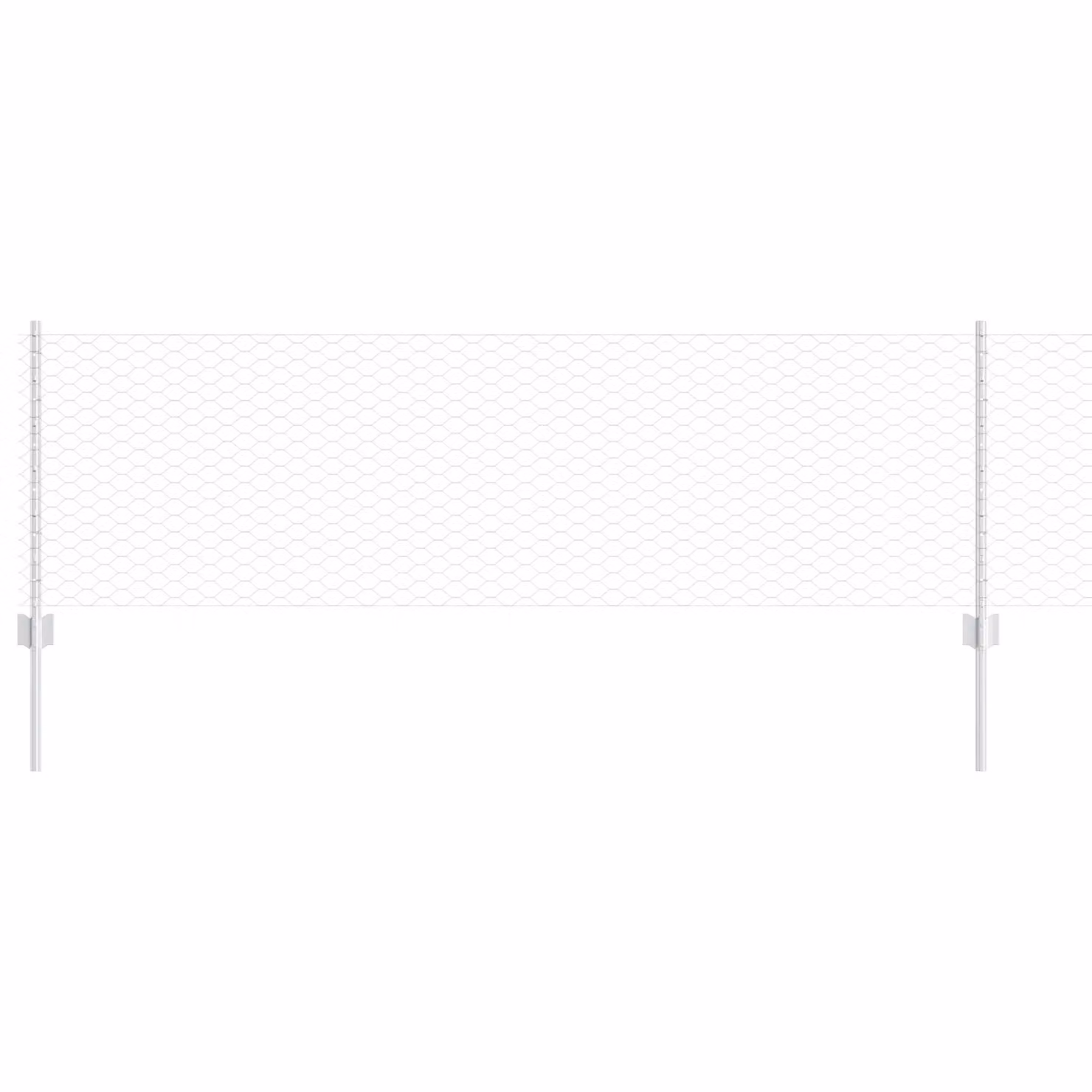 Berkfield Home 5-Piece Galvanised Steel U-Channel Fence Posts in Silver, Height: 60 cm – 2