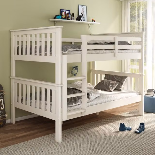 Bedmaster Oslo Quadruple Sleeper Bunk Bed in White