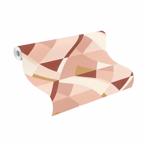 Rasch Tubes Geometric Pink Abstract Non Woven Wallpaper – 2
