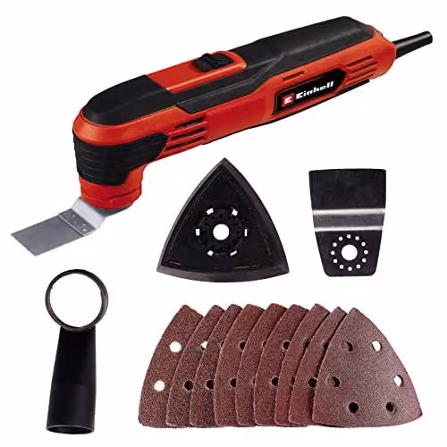 Einhell Oscillating Multi Tool Kit, 250W, Red and Black