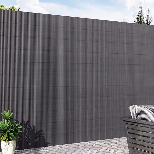 Breeins Semi-Transparent Sun-Blocked Privacy Fence, Grey, W: 300 cm, H: 200 cm