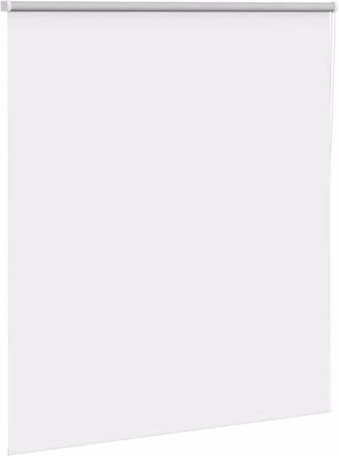 Berkfield Home White Blackout Roller Blind, Polyester, W: 125 cm, H: 150 cm